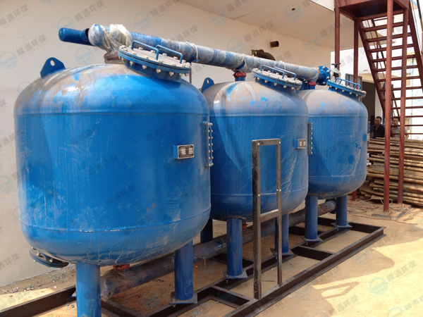 淺層過濾器現(xiàn)場就位 淺層過濾器現(xiàn)場就位